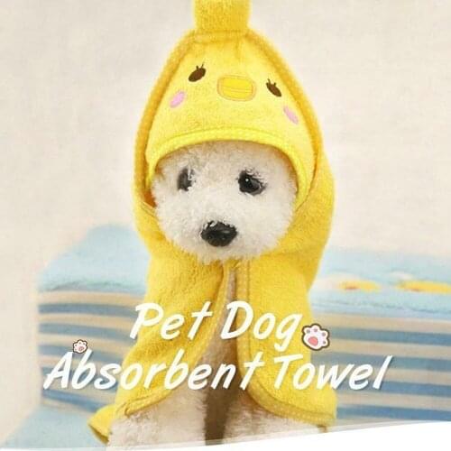 Dog Absorbent Towel Cute Pet Dog Towel Soft Drying Bath Pet Towel For Dog