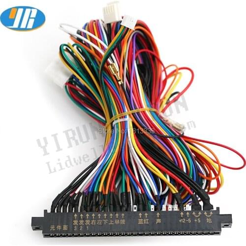 Jamma Wire Harness 28 pin with 5,6 buttons wires 5 pin joystick Sanwa interface for arcade game machine arcade game board