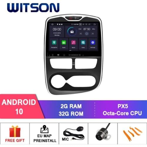 WITSON Android 10.0 CAR DVD PLAYER FOR RENAULT CLIO 2015 Car Multimedia Player Stereo AutoAudio GPS Navigation DVD Video Carplay