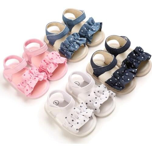 Toddler Baby Shoes Summer Casual Butterfly-knot Infant Kids Sandals Korean Little Girls Princess Sandals Non-slip Soft
