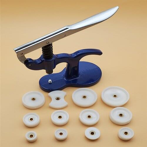 Watch Press Cover Machine Capping Machine Watch Back Case Closer with 12 Dies Watch Repairs Tool