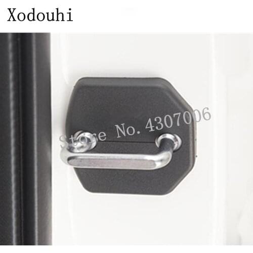 For Ford Kuga Escape 2017 2018 2019 2020 Car Anti Rust Water Proof Door Lock Key Keys Plastic Buckle Limit Trim 4pcs