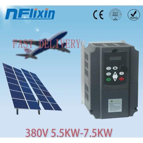 Motor Inverter 5.5kw Input 3-Phase 380V Output Solar Variable Frequency Drive Converter Variable Frequency Controller