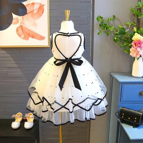 Summer Girls heart Dresses Wedding Girls 6 Years Embroidery Princess Dress Tulle Kids Elegant girls dress