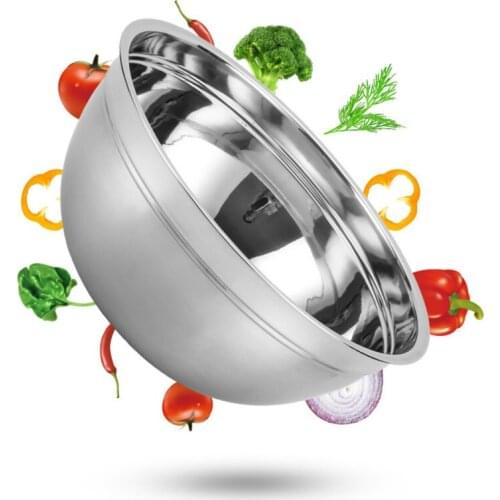 Stainless Steel Mixing Bowls Non Slip Nesting Whisking Bowls For Salad Vegetables Eggs Cooking Baking Kitchen Mixing Bowl