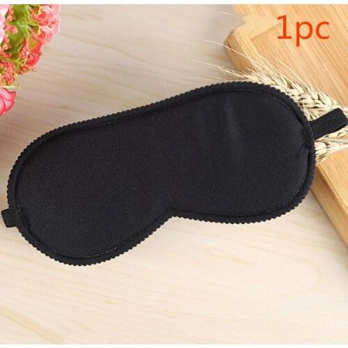 Soft Portable Eye Mask Black Fast Sleeping Eyeshade Cover Eye Masks Shade Patch Women Men Blindfold Travel Sleepmasker