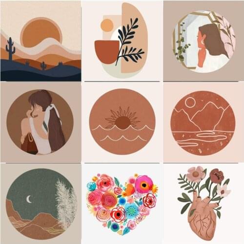 20x20cm Frame Diy Painting By Numbers For Kids Cartoon Modern Canvas Painting Wall Art Diy Gift For Home Decors Dropshipping