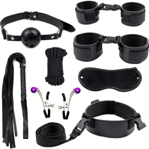 Bondage Restraints BDSM Set Tighten Flirting Teasing Slavers Submission Sexual Training Game Sex Toys For Women Men Lesbian Gay