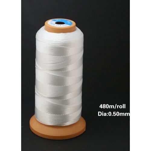 0.50mm 480m/lot Beads Thread White Nylon Thread For Jewelry Making Bracelet Jewelry Findings
