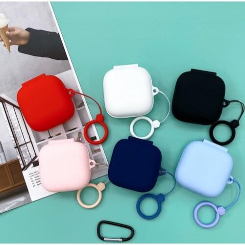 New Arrival Silicone Case for OPPO Enco W51 TWS Earphone Bluetooth Headset Protective Cover Anti-lost Buckle