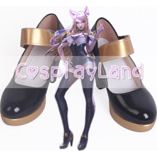 Game LOL KDA Ahri Cosplay Shoes Boots Cosplay Costume Accessories For Women Shoes Custom Made Halloween Party