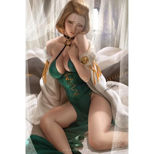 Anime Sexy Girl Woman Canvas Posters and Prints Custom Wall Art Hanging Pictures Home Decoration Paintings for Living Bedroom