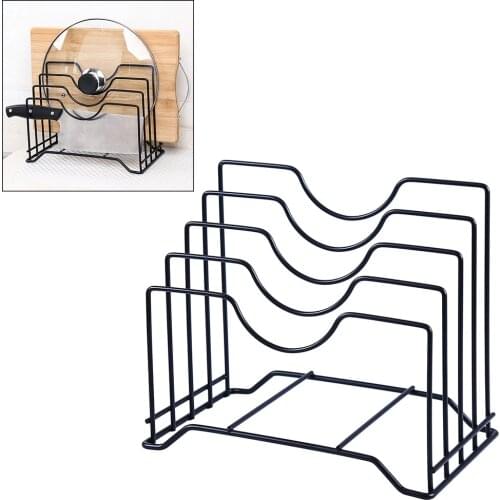 Pan Pot Rack Cover Dish Lid Holder Kitchen Supplies Storage Rack Drain Holder Storage Organizers Kitchen Storage Accessories