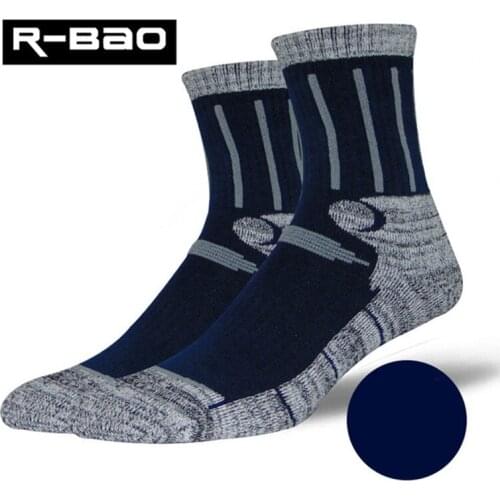 R-BAO 2018 New Professional Outdoor Ski Fishing Terry Towel Sneakers Sock Breathable Thicken Cotton Climbing Running Sport Socks