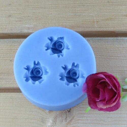 Roses are modelling New style large wholesale hot sale chocolate silicon mold fondant Cake decoration mold (si293)