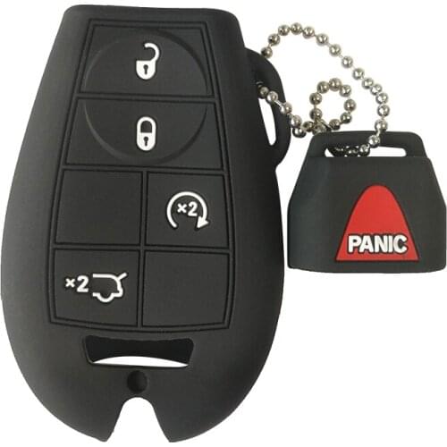 Silica Gel Key Car Case For Dodge Challenger Journey Chrysler Charger Magnum Key Cover For Jeep Commander Cherokee Flid Key Fob