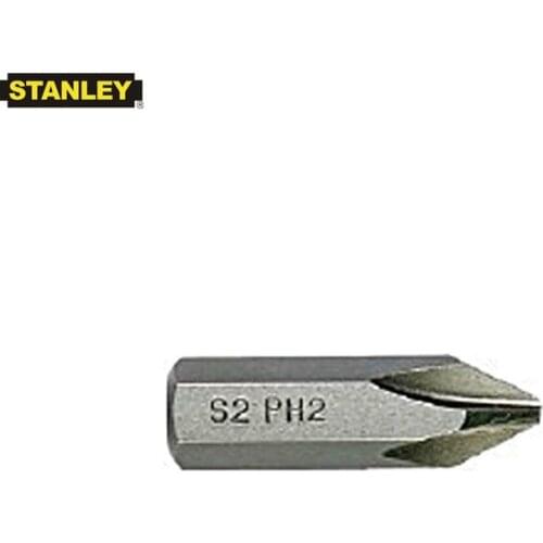 Stanley 10pcs 5/16" 8mm dr. 30mm long hex shank precision phillips head #2 bit PH2 drill bits for impact driver S2 alloy steel