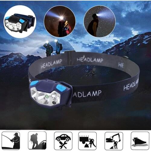Led Headlight Strong Light Usb Charging Induction Long-range Head-mounted Flashlight Super Bright Night Fishing Miners Lamp