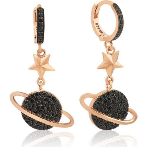 Tevuli 925 Sterling Silver Planet Womens Earrings