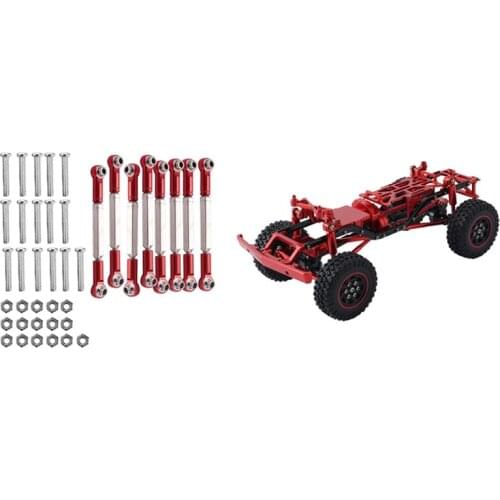 Tie Rod For WPL 1:16 Henglong Truck Crawler With Assembled Frame Body Chassis For Axial SCX24 AXI00001 C10 1/24 RC Car