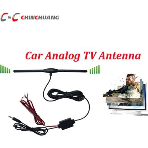 In stock ! Car Analog TV Antenna for Car Analog TV Box, Auto DVD Player GPS with DC 3.5 Connector, Amplifier Booster Amplifier