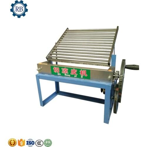 Factory supplier cold rice noodle/sheet jelly/kelp/liangpi snacks food cutting machine rice noodle slicer cutter for sale