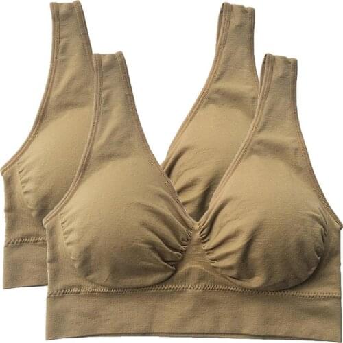 Plus Size Solid Bras Women Seamless Bra With Pads Big Size 5XL 6XL Bralette Push Up Brassiere Bra Vest For Famale