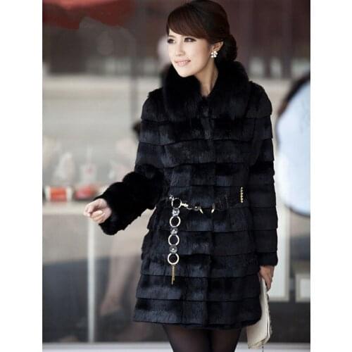 Faux fur fur coat womens classic new faux fox fur collar square collar cut coat faux fur coat winter coat women fur jacket