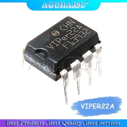 20pcs VIPER22A VIPER22 DIP-8 AC/DC Converters Low OFF-Line SMPS new original