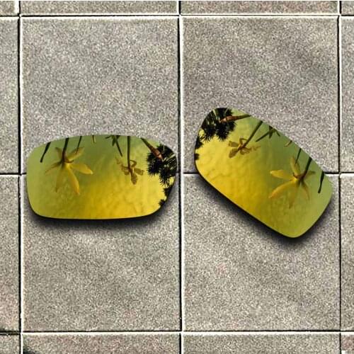 24K Gold Polarized Sunglasses Replacement Lens for-Oakley Crankcase Frame 100% UV Protection Good Fitness
