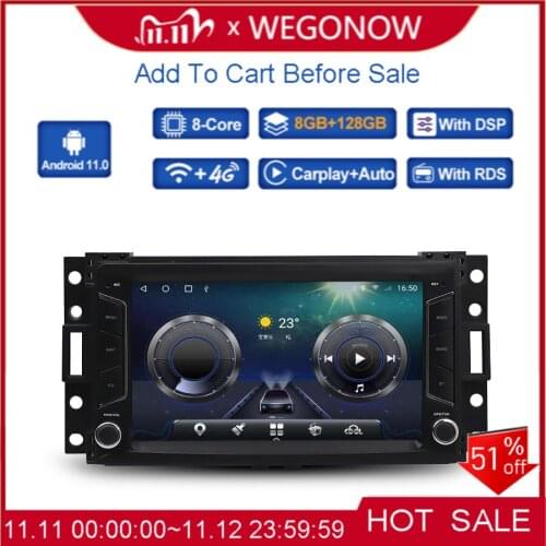 Carplay DSP IPS Android 10.0 6GB+ 128GB LTE Car DVD Player GPS WIFI Bluetooth 5.0 RDS Radio For Buick GL8 Hummer H3 2006 - 2012