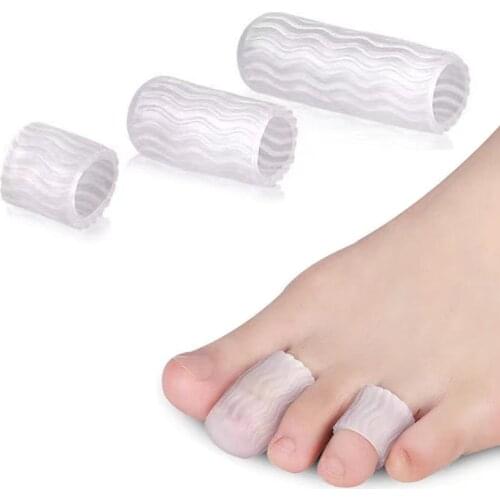 Feet Care Silicone Finger Toe Separator Corns Blisters Calluses Protector Pad Relieve Foot Pain Toes Correction Anti Wear Insole