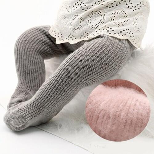 Toddler Girls Winter Pantyhose Child Boy Thermal Thick Warm Knit Tights Kid Newborn Infant Velvet Ribbed Pants Baby Accessories