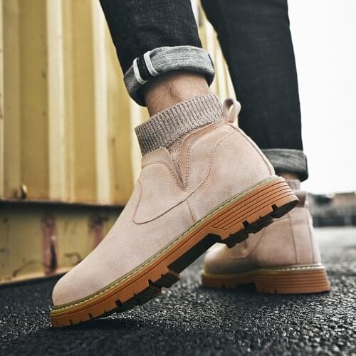 For negras shoes loafers men Sneaker high hightop male black top casual shoe brown High mens leather mens leisure man sneakers