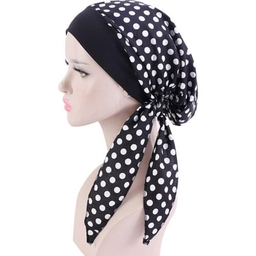 Elastic Hair Band Headband Hat Rural Wind Cotton Chemotherapy Cap Pirate Hat Women Lady Girl Nice Gift