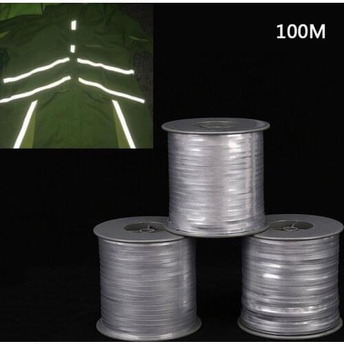 100Meters Elastic Stretch Ribbons Hot Film Reflective Heat Sticker For DIY Craft Clothing T-shirt Decoration Materials