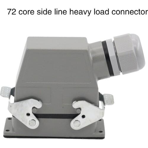 Hdc-hdd-072 heavy duty connector 72 core rectangular cold air plug socket industrial waterproof plug 10A