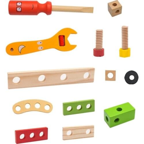 Toys Nut DIY Wooden Disassembly Screw Baby Multifunctional Repair Tool Hands-on Assembly Kids Simulation Set