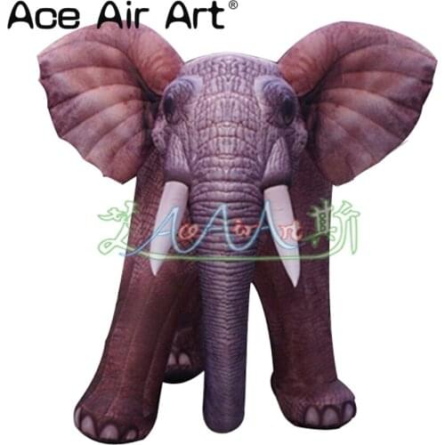 Customized outdoor inflatable elephant 3.5mH large advertising inflatable elephant animal vivid balloon for event decoration