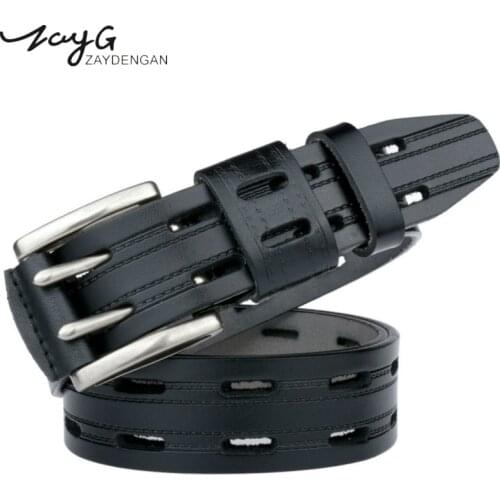 ZAYG High quality belts for men genuine leather belt luxury designer belts men new fashion Strap male Jeans for man cowboy belt