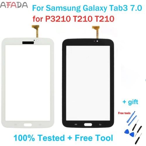 7.0 Front Glass For Samsung Galaxy Tab 3 7.0 P3210 SM-T210 T210 Touch Screen Panel Digitizer Glass Replacement +Free Tools