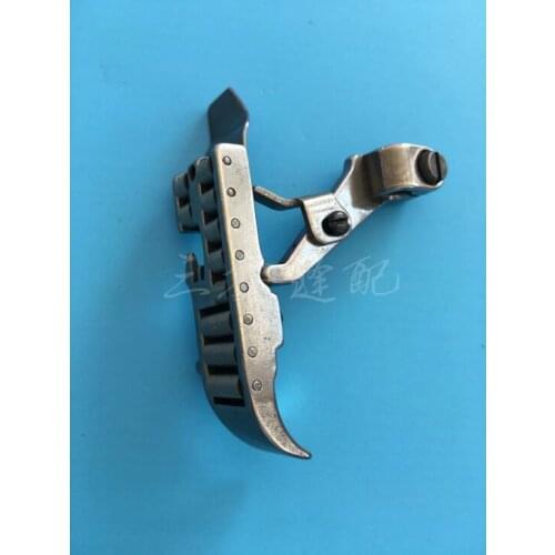 Industrial sewing machine copy overlock selvedge roller four thread anti-crease ball presser foot