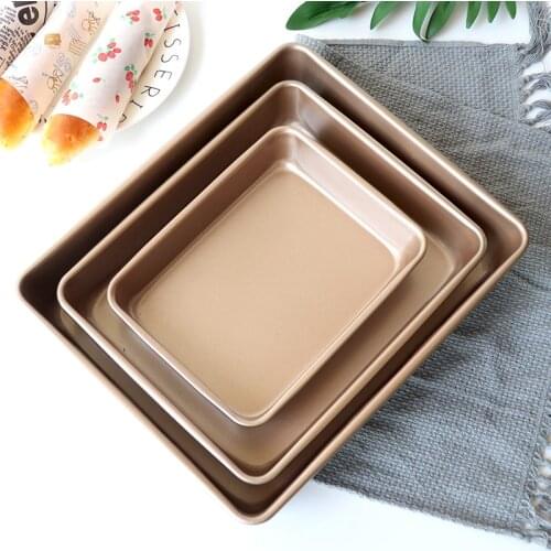 Rectangular Baking tray Non-stick Metal Cake Bread Baguette Baking Pan Form Mold For Oven Bakeware