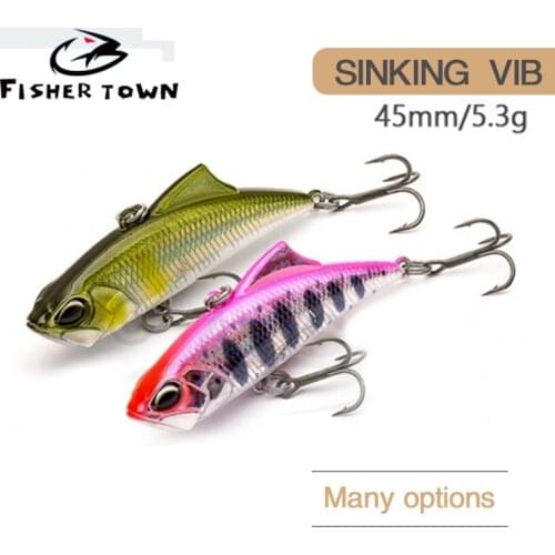 Fisher town 2021 Fishing Lures new Japanese spearhead VIB 5.3g /45MM Luya bait noise version of the warp beak Sea Carp Wobblers