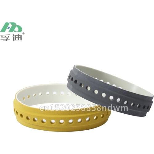 Gray/Yellow Raised Rib Slowdown Belt For Heidelberg SM74 XL75 XL105 SM102 CD102 .F4.614.821. 34 Holes