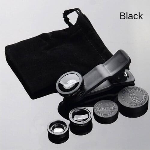 Wide Angle Mobile Phone Camera Lens Fish Eye Macro Lens for Iphone 12 11 8 7 6 XS Universal 3 In 1 Smartphone Fisheye Lens