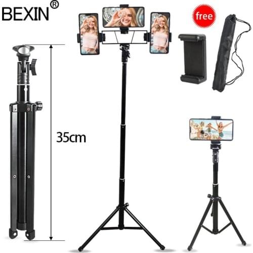 Phone tripod mobile phone illuminated mount lightweight smartphone tripod selfie stick support photo for iPhone Android phone
