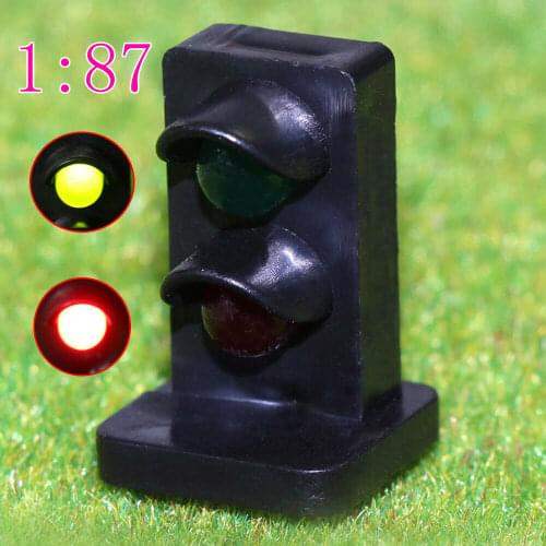 JTD871GR 5PCS HO scale LEDs Rectangle Dwarf Signals Green and Red for Railway Signal 2 Aspects