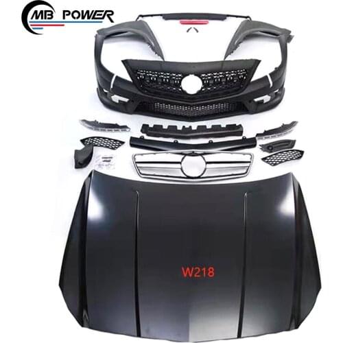High Qulity E Class W218 may style Car Hood Bady Upgrade Kit Set Automotive Exterior Auto Body Parts