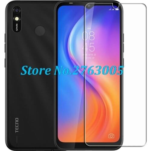 Tempered Glass For Tecno Spark 4 Air Lite Go Power Protective Film Screen Protector Phone cover